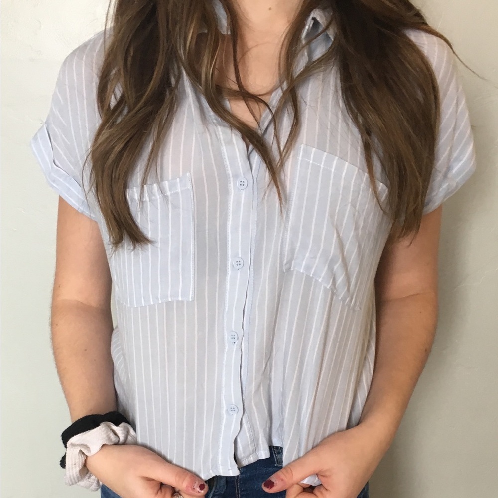 Blue stripes tee